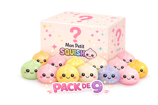 Pack de 9 Mystère Mon Petit Squish, Squishy Dumbling