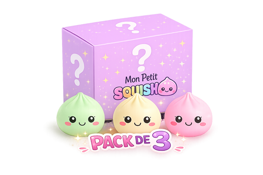 Pack de 3 Mystère Mon Petit Squish, Squishy Dumbling